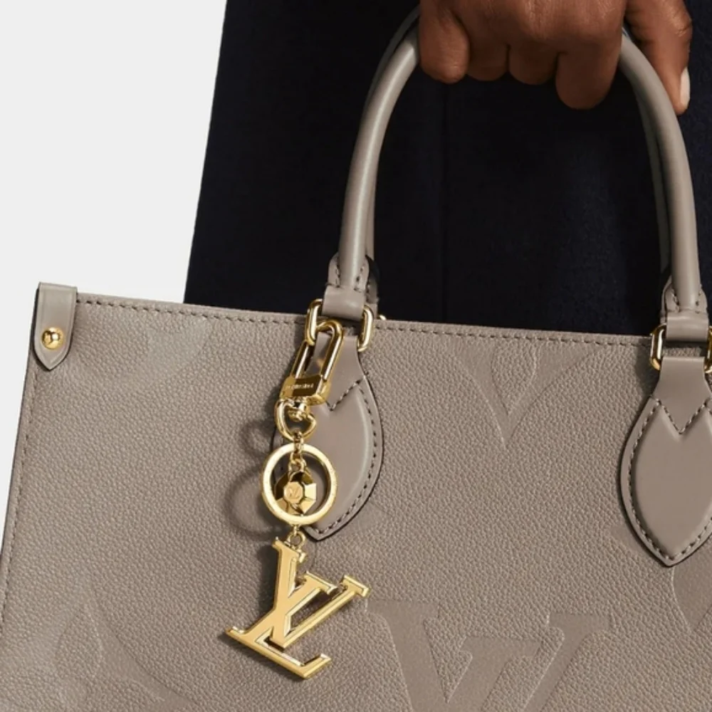 Authentic Louis Vuitton M65216 LV Facettes Bag Charm & Key Holder Chain FULLSET - Picture 4 of 12